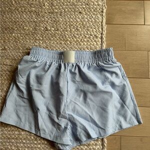 Blue Striped Shorts